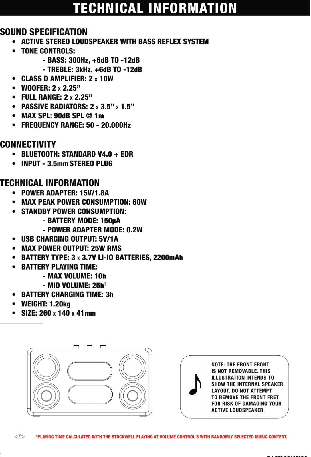 ultra-portable-bluetooth-speaker-marshall-stockwell-i-premium-bluetooth-speaker-technical-specifications-audio-specifications-stockwell-i-specs