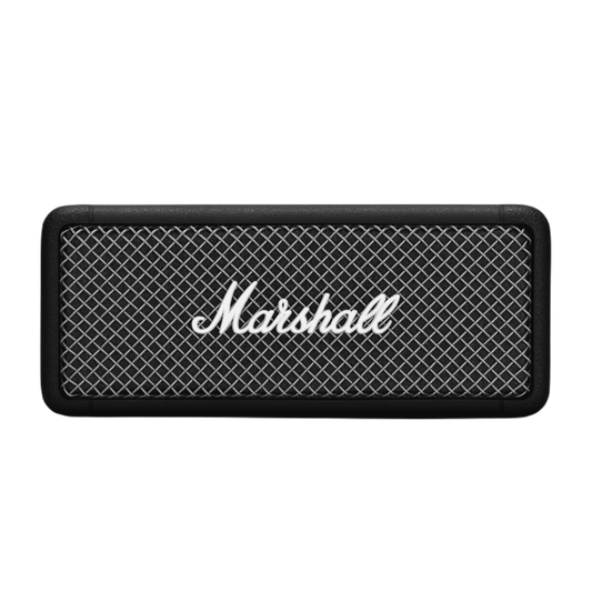 Bluetooth Speaker Emberton I Black with Grey Scale. Battery with 20h playback, 360º Sound and waterproof material.