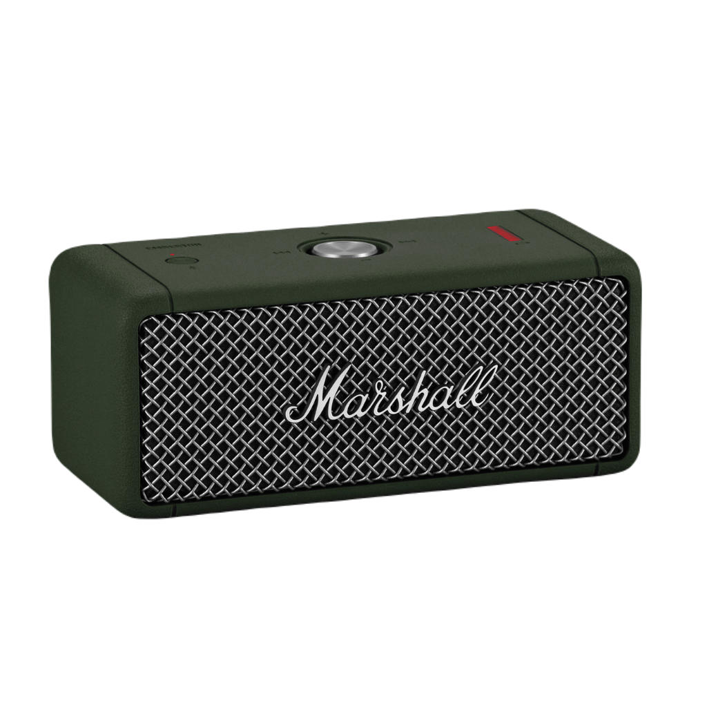 Bluetooth Speaker Emberton I Green. Battery with 20h playback, 360º Sound and waterproof material.