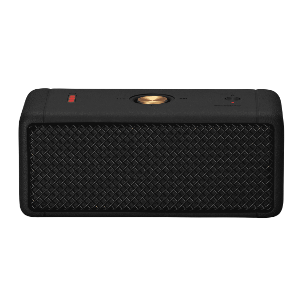 Bluetooth Speaker Emberton I Blacl with Grey Scale. Battery with 20h playback, 360º Sound and waterproof material.