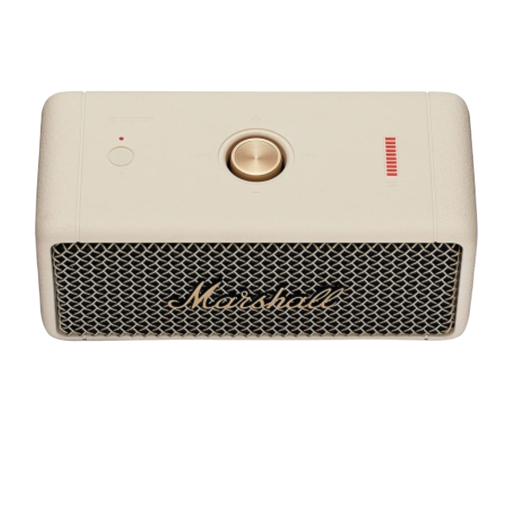 Bluetooth Speaker Emberton I White. Battery with 20h playback, 360º Sound and waterproof material.