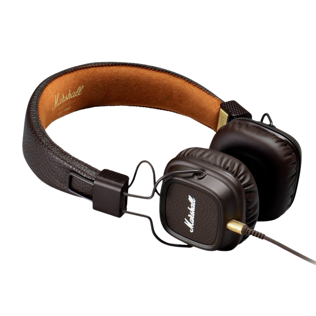 Wireless Headphone Major II brown. Bluetooth Headset with 30h of play time.