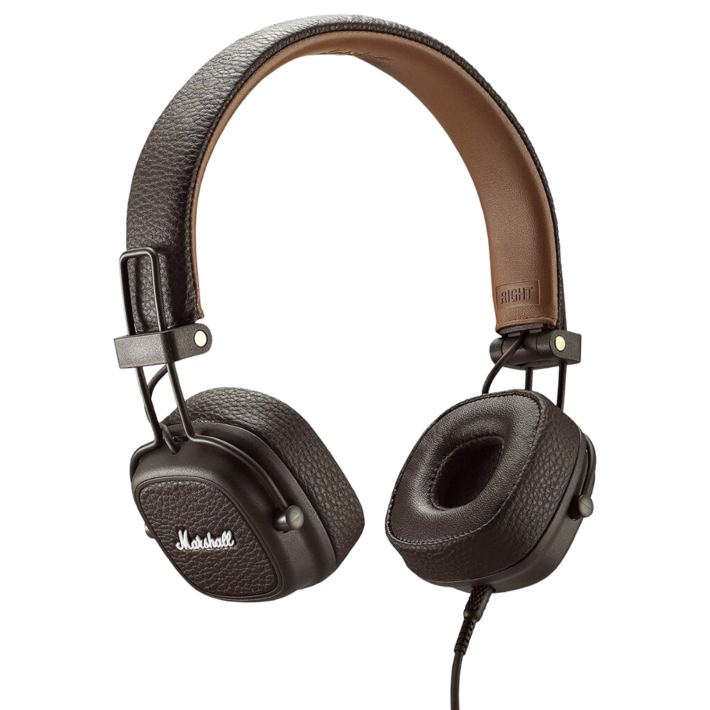 Wireless Headphone Major III brown. Bluetooth Headset with 30h of play time.