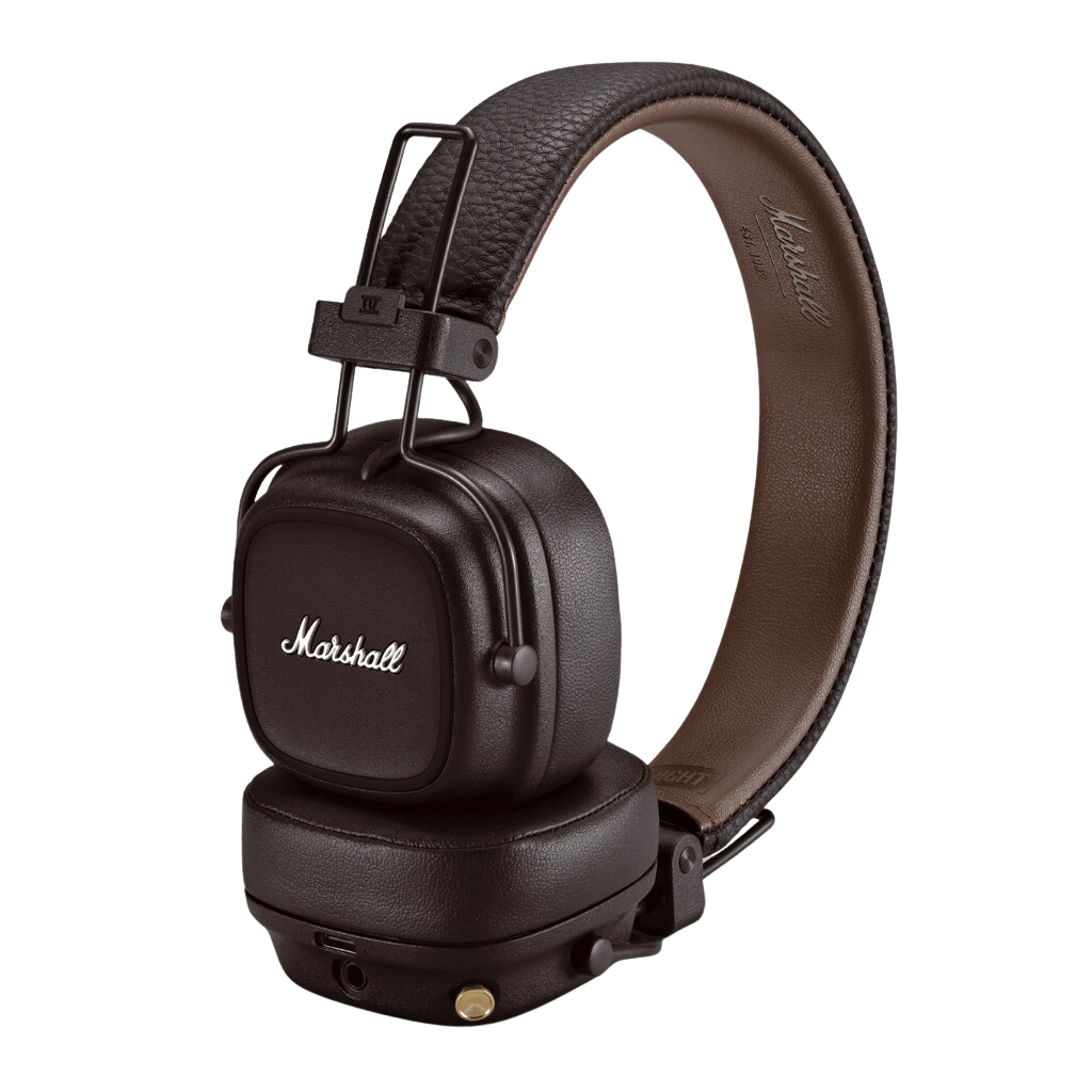 Wireless Headphone Major IV brown. This Bluetooth Headset have 80h of play time.