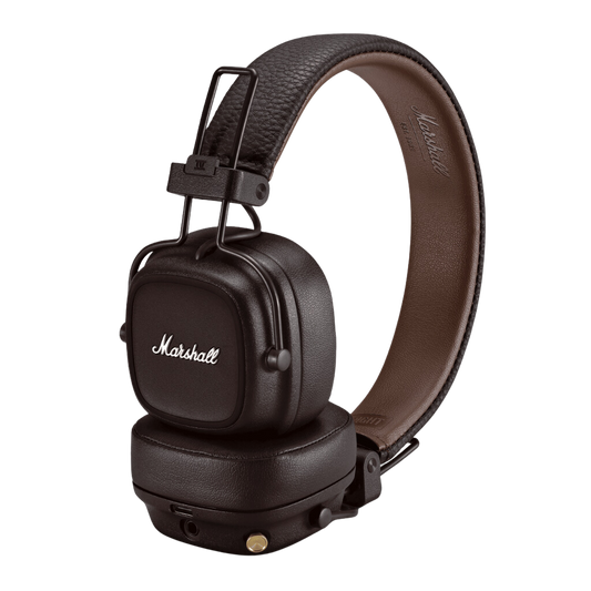 Wireless Headphone Major IV brown. This Bluetooth Headset have 80h of play time.