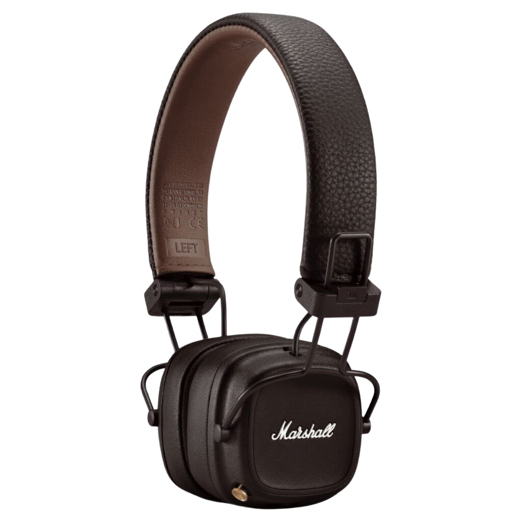 Wireless Headphone Major IV brown. This Bluetooth Headset have 80h of play time.