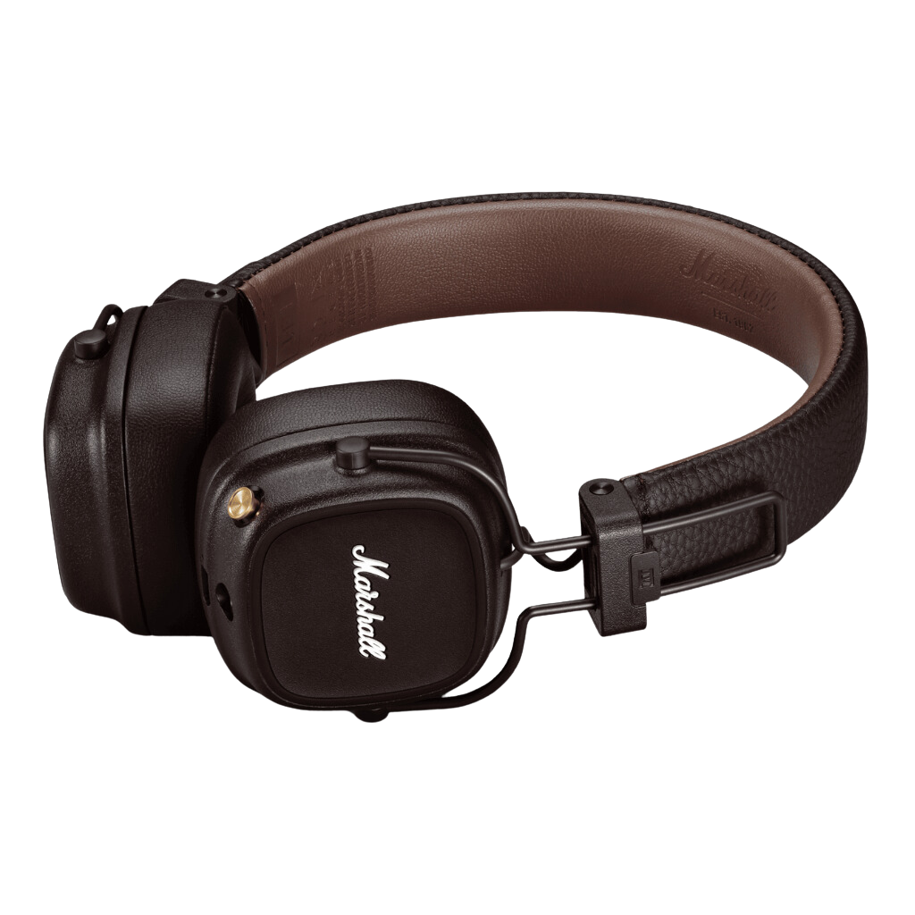 Wireless Headphone Major IV brown. This Bluetooth Headset have 80h of play time.