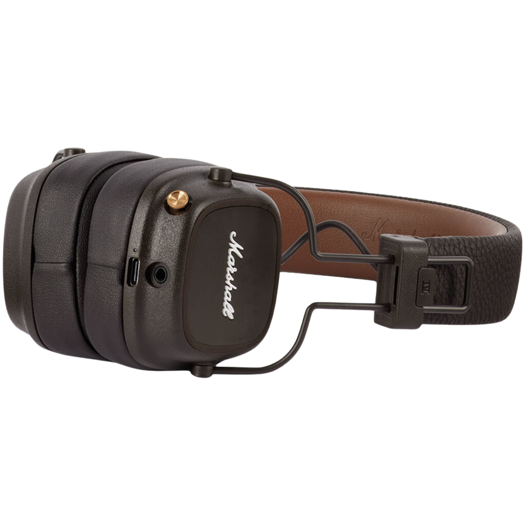 Wireless Headphone Major IV brown. This Bluetooth Headset have 80h of play time.