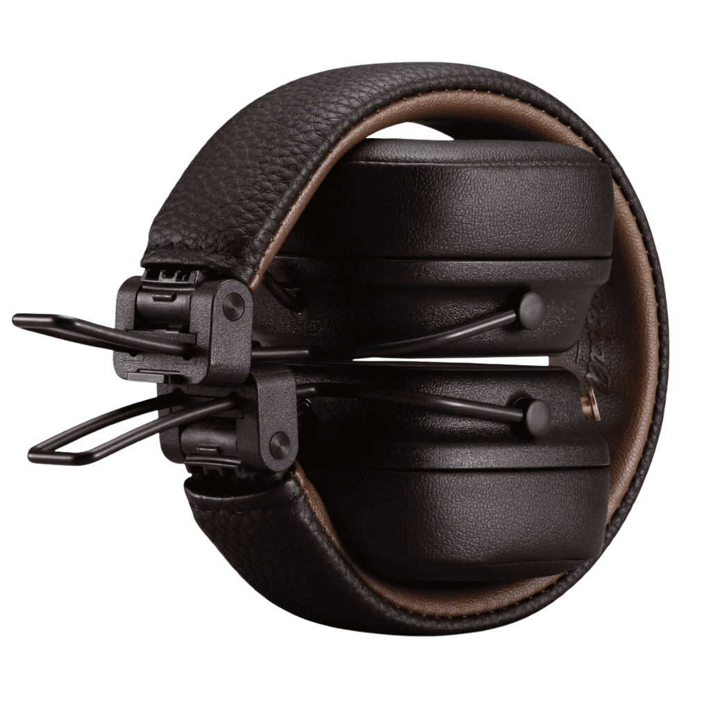 Wireless Headphone Major IV brown foldable. This Bluetooth Headset have 80h of play time.