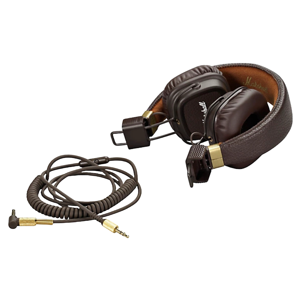Wireless Headphone Major II brown. Bluetooth Headset with 30h of play time.