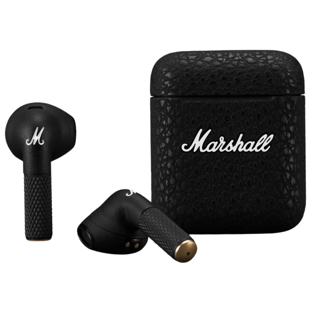 Wireless Earbuds Minor III In-Ear with Magnetic Pairs and Charging Case in black color.