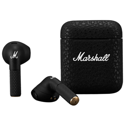 Wireless Earbuds Minor III In-Ear with Magnetic Pairs and Charging Case in black color.