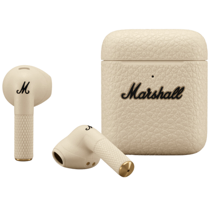 Wireless Earbuds Minor III In-Ear with Magnetic Pairs and Charging Case in white color.