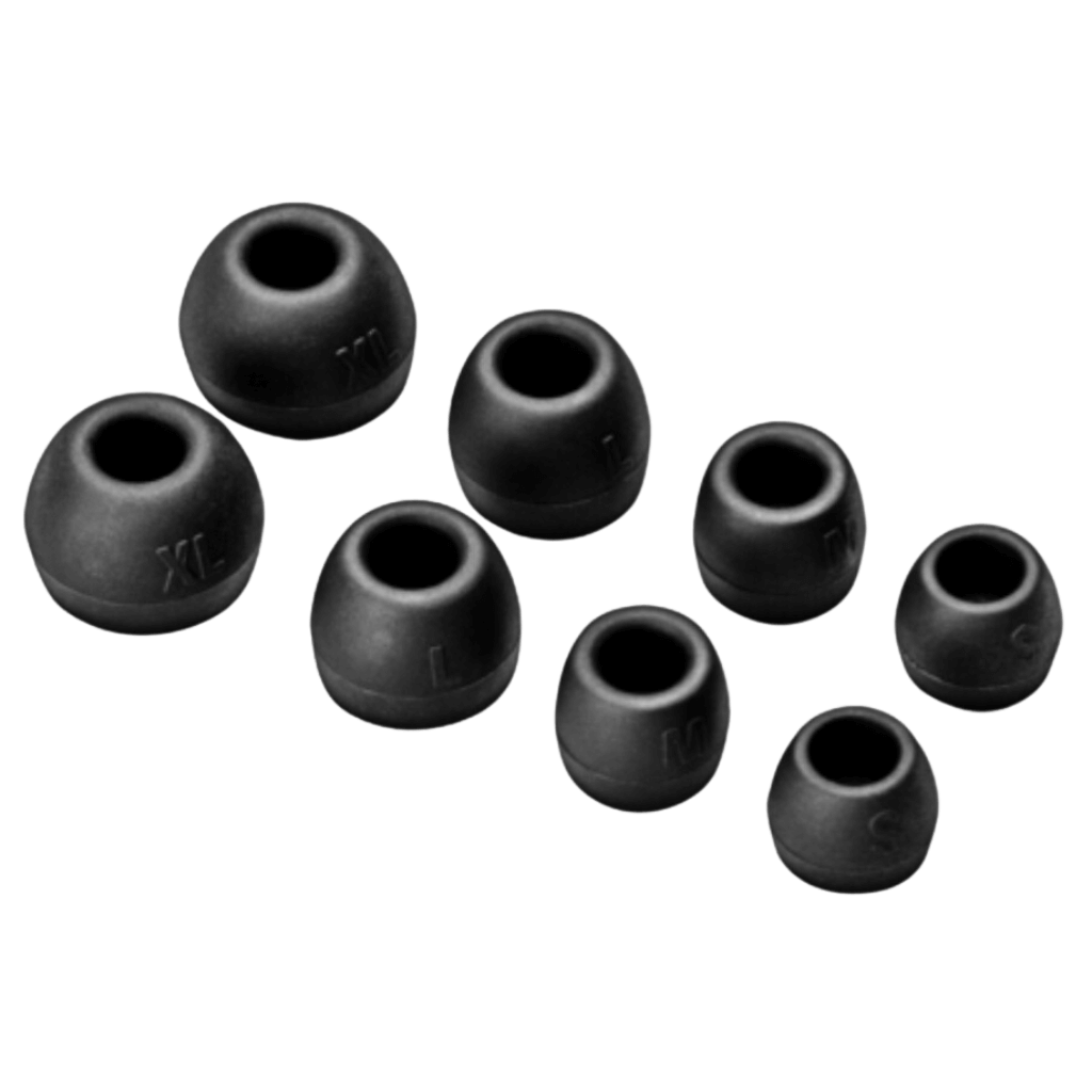 Mode EQ Wired In-Ear Earbuds in Black and Brass color. This headset also have micropohone for calls.