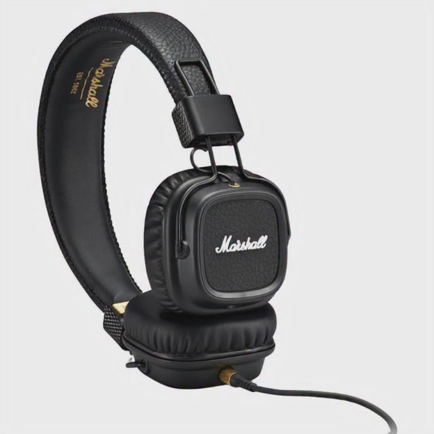 Video for Wireless Headphone Major II black. Bluetooth Headset with 30h of play time.