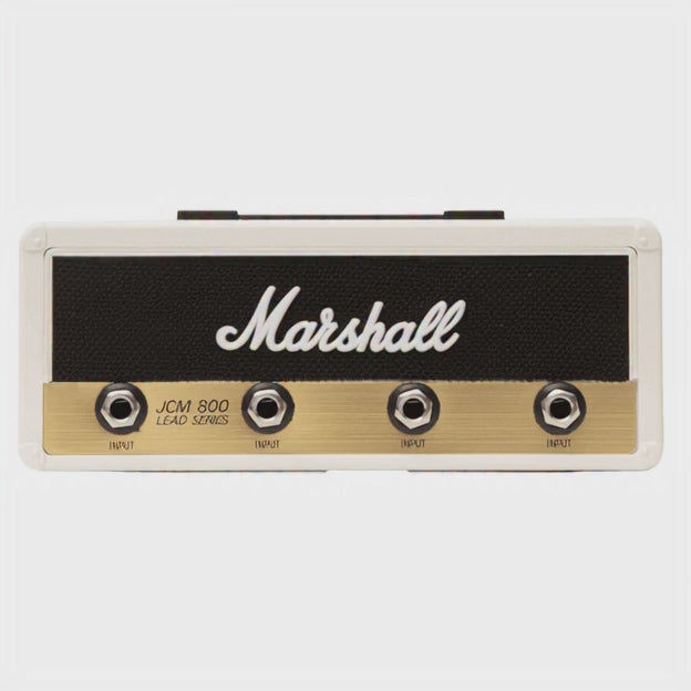 Video for Key Holder inspired in the amplifier JCM 800 in white color with logo of the brand in the midle