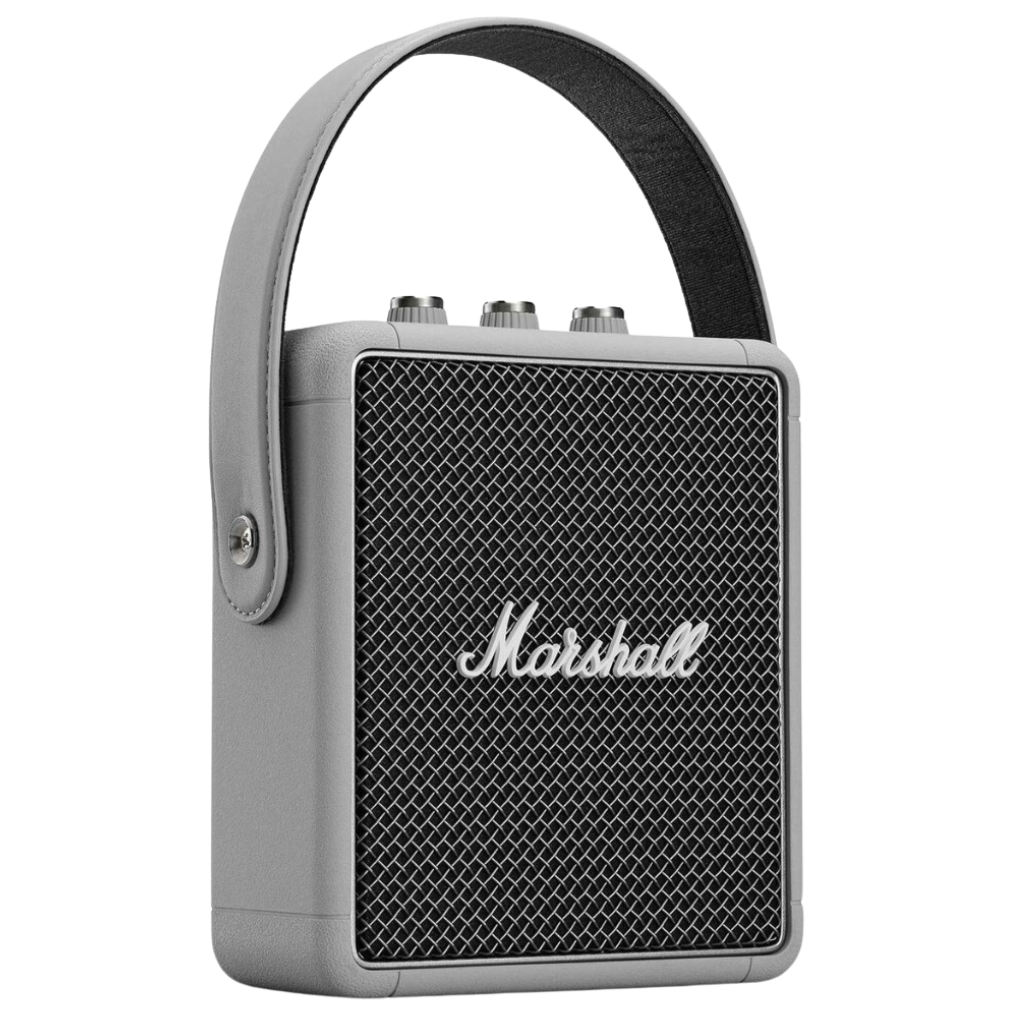 Portable Bluetooth Speaker Stockwell II in White Grey Scale Color.