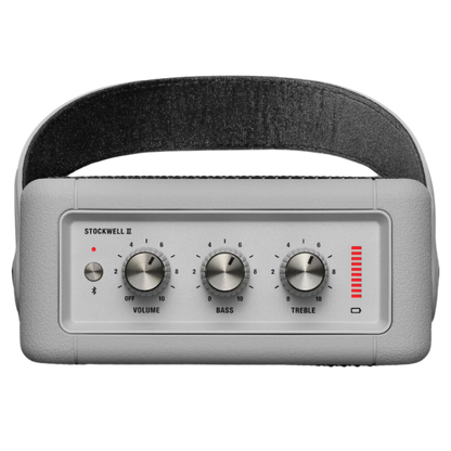 Portable Bluetooth Speaker Stockwell II in White Grey Scale Color.